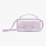 Fendi Women Baguette Phone Pouch Lilac Silk Pouch