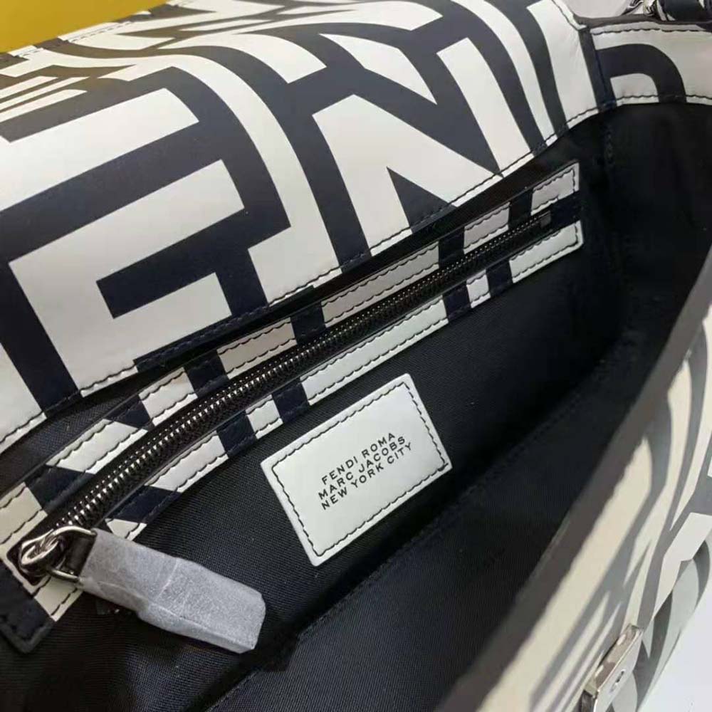 Fendi Women Baguette Two-Tone Leather Fendi Roma Capsule Bag 9 Fendi Women Baguette Two-Tone Leather Fendi Roma Capsule Bag - Image 9