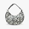 Fendi Women Fendigraphy Small Two-Tone Printed Leather Fendi Roma Capsule Bag