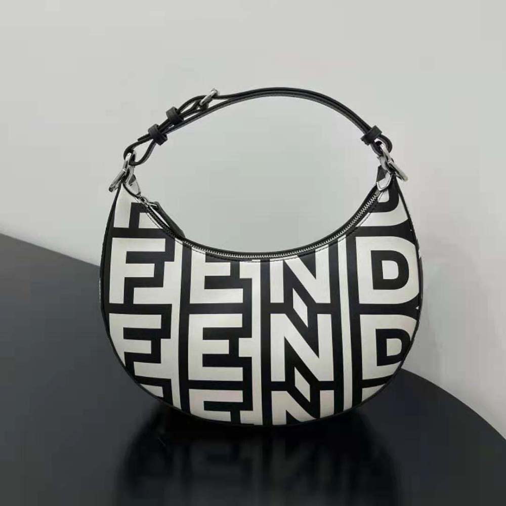 Fendi Women Fendigraphy Small Two-Tone Printed Leather Fendi Roma Capsule Bag 2 Fendi Women Fendigraphy Small Two-Tone Printed Leather Fendi Roma Capsule Bag - Image 2
