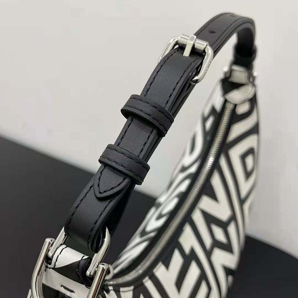 Fendi Women Fendigraphy Small Two-Tone Printed Leather Fendi Roma Capsule Bag 7 Fendi Women Fendigraphy Small Two-Tone Printed Leather Fendi Roma Capsule Bag - Image 7