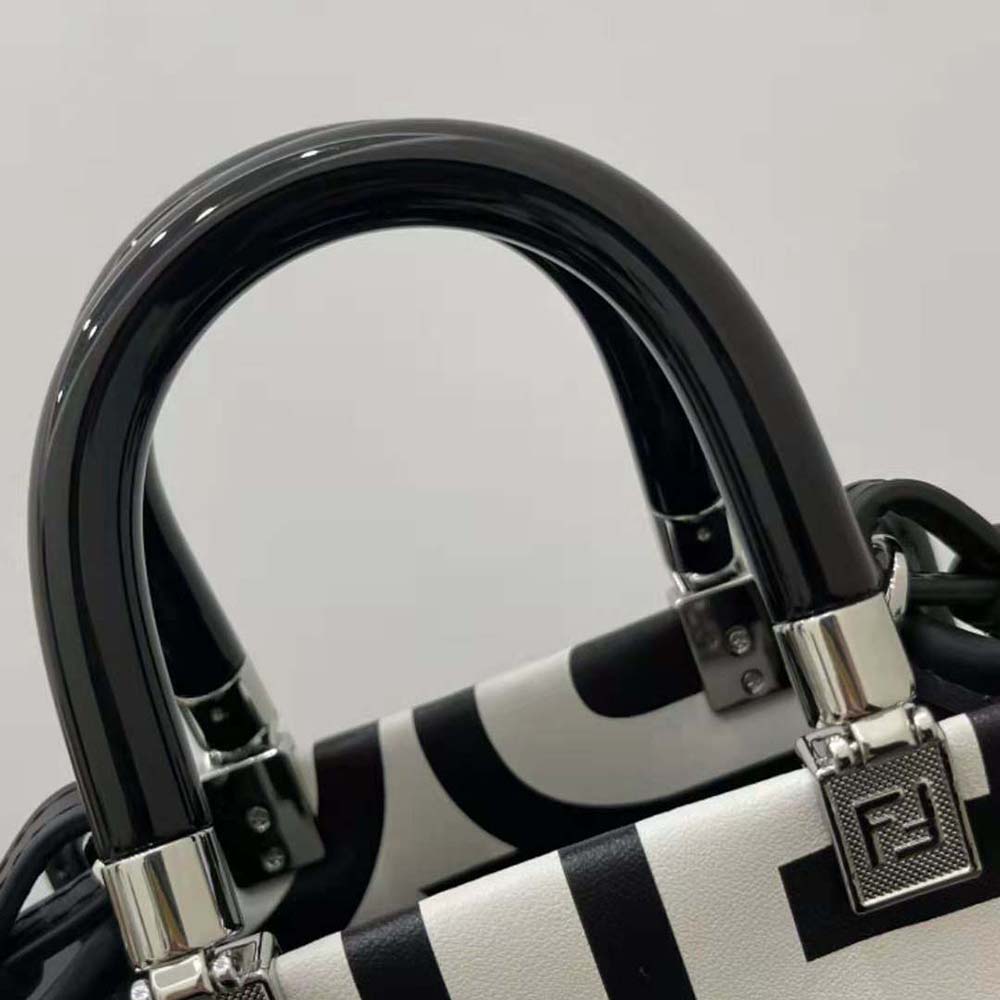Fendi Women Mini Sunshine Shopper Two-Tone Printed Lleather Fendi Roma Capsule Mini-Bag 10 Fendi Women Mini Sunshine Shopper Two-Tone Printed Lleather Fendi Roma Capsule Mini-Bag - Image 10