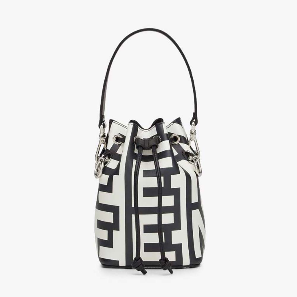 Fendi Women Mon Tresor Two-Tone Printed Leather Fendi Roma Capsule Mini-Bag 1 Fendi Women Mon Tresor Two-Tone Printed Leather Fendi Roma Capsule Mini-Bag