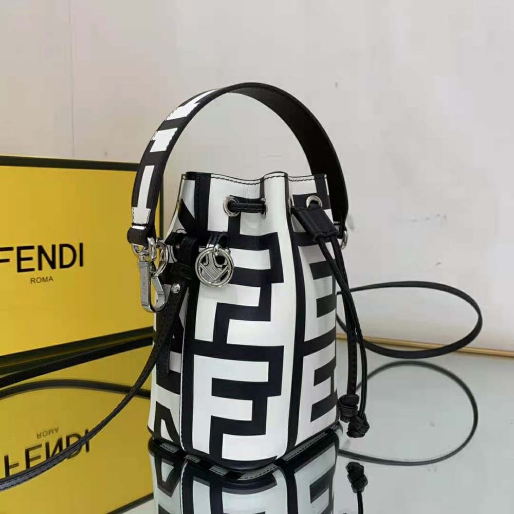 Fendi Women Mon Tresor Two-Tone Printed Leather Fendi Roma Capsule Mini-Bag 5 Fendi Women Mon Tresor Two-Tone Printed Leather Fendi Roma Capsule Mini-Bag - Image 5