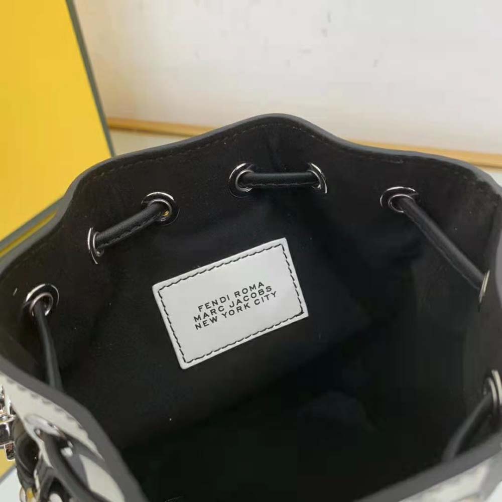 Fendi Women Mon Tresor Two-Tone Printed Leather Fendi Roma Capsule Mini-Bag 10 Fendi Women Mon Tresor Two-Tone Printed Leather Fendi Roma Capsule Mini-Bag - Image 10