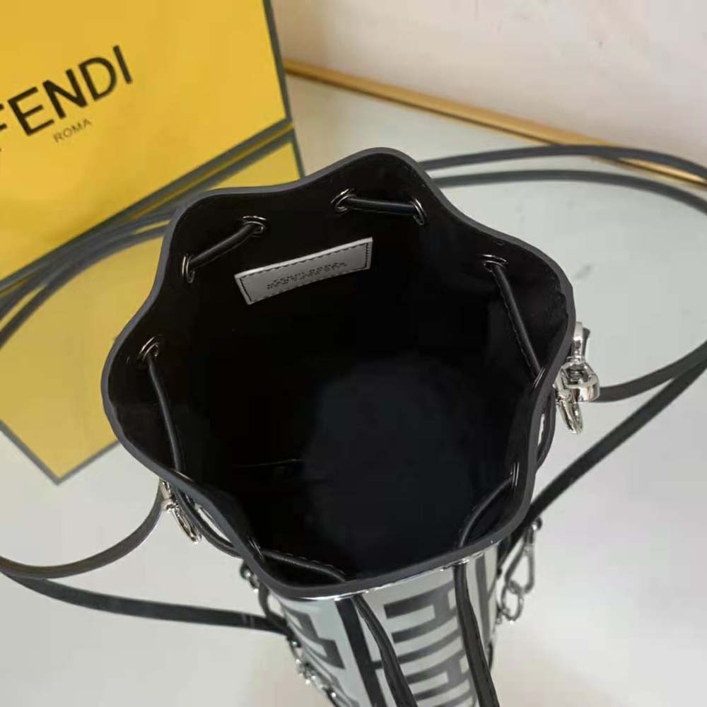 Fendi Women Mon Tresor Two-Tone Printed Leather Fendi Roma Capsule Mini-Bag 9 Fendi Women Mon Tresor Two-Tone Printed Leather Fendi Roma Capsule Mini-Bag - Image 9