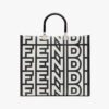 Fendi Women Sunshine Medium Two-Tone Printed Leather Fendi Roma Capsule Shopper