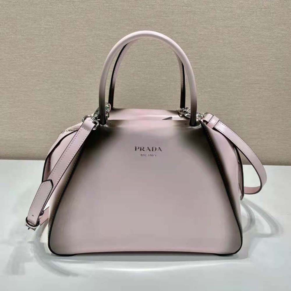 Prada - Women's Supernova Brushed Tote Bag - Pink - Leather