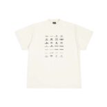 Balenciaga Women Archives Logos T-shirt Oversized in Light Beige