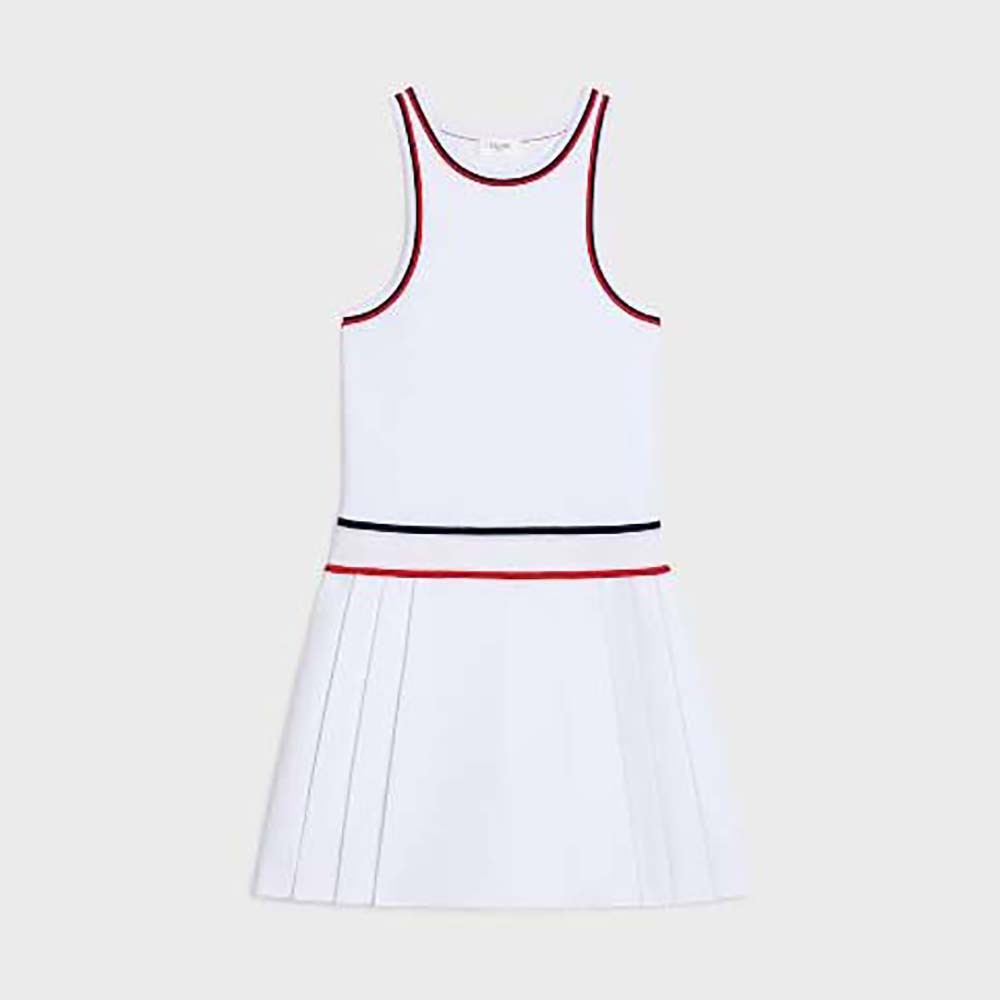 Celine Women Athletic Dress in Underpinning Viscose-White
