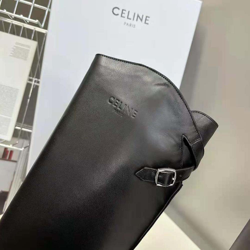 Celine Women Bulky Buckled High Boot in Calfskin 9 Celine Women Bulky Buckled High Boot in Calfskin - Image 9