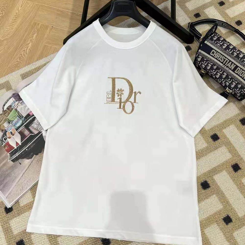 Dior - Relaxed-Fit T-Shirt White Slub Cotton Jersey - Size XL - Men