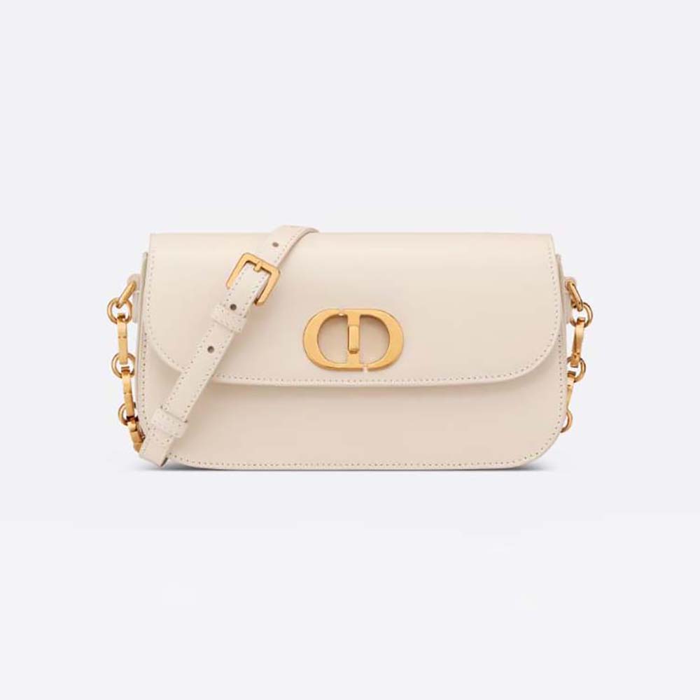Dior Women 30 Montaigne Avenue Bag Dusty Ivory Box Calfskin