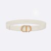 Dior Women 30 Montaigne Crystals Belt Latte Smooth Calfskin and Silver-Tone Crystals 27 MM 10 Dior Women 30 Montaigne Crystals Belt Latte Smooth Calfskin and Silver-Tone Crystals 27 MM