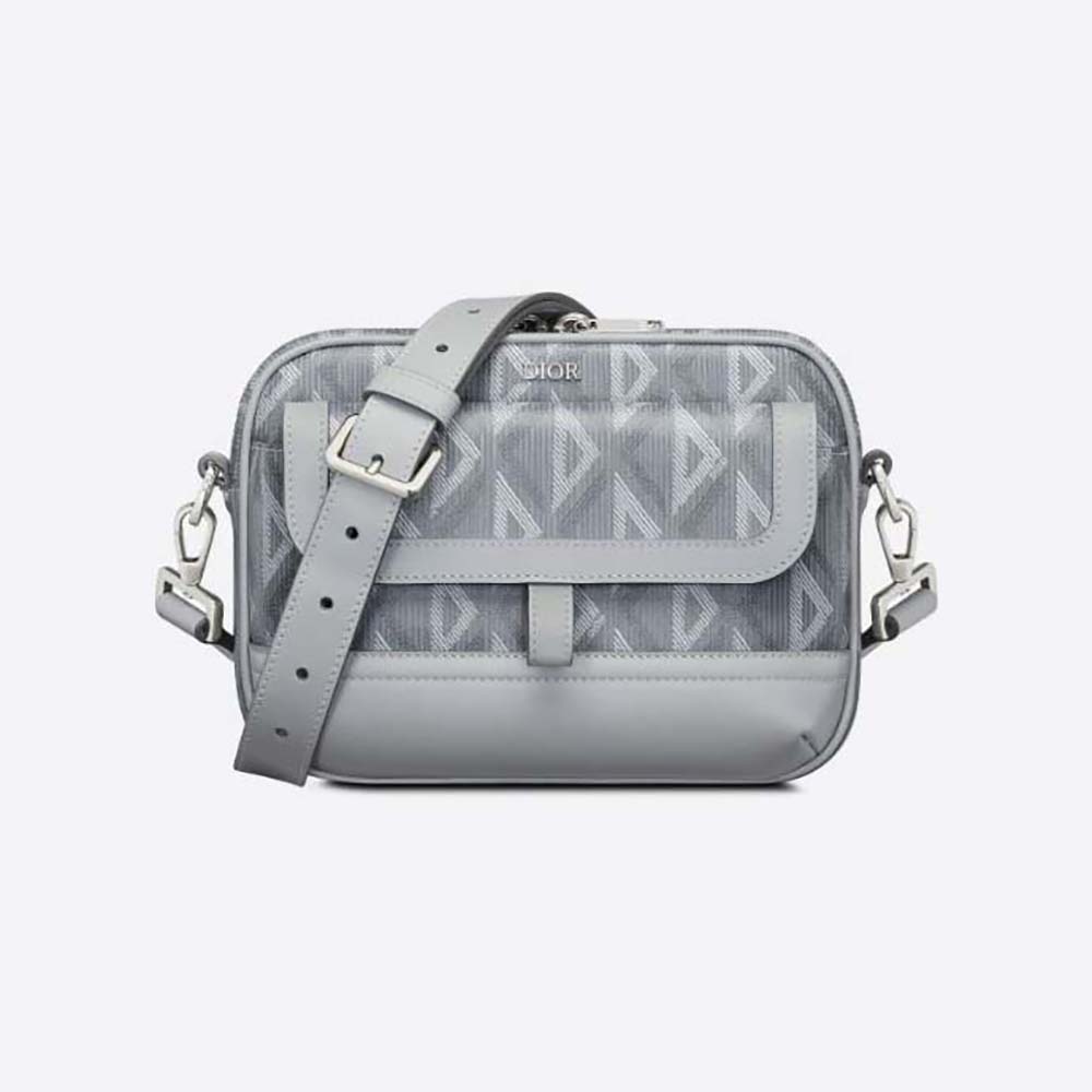 Dior Men Hit the Road Messenger Pouch Dior Gray CD Diamond Canvas and ...