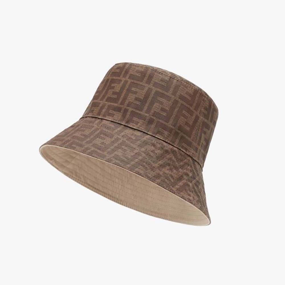 Fendi Women Brown Tech Fabric Hat