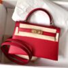 Hermes Women Kelly Bag 20 in Epsom Leather-Red 11 Hermes Women Kelly Bag 20 in Epsom Leather-Red