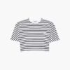 Miu Miu Women Cotton T-shirt with Printed Logo-Black