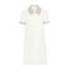 Miu Miu Women Crystal-Embellished Shift Dress-White