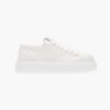 Miu Miu Women Denim Sneakers EVA Sole with Logo-White