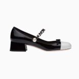 Miu Miu Women Naplak Pumps in 35 mm Heel Height-Black