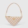 Prada Women Embroidered Fabric Mini-Bag-Beige