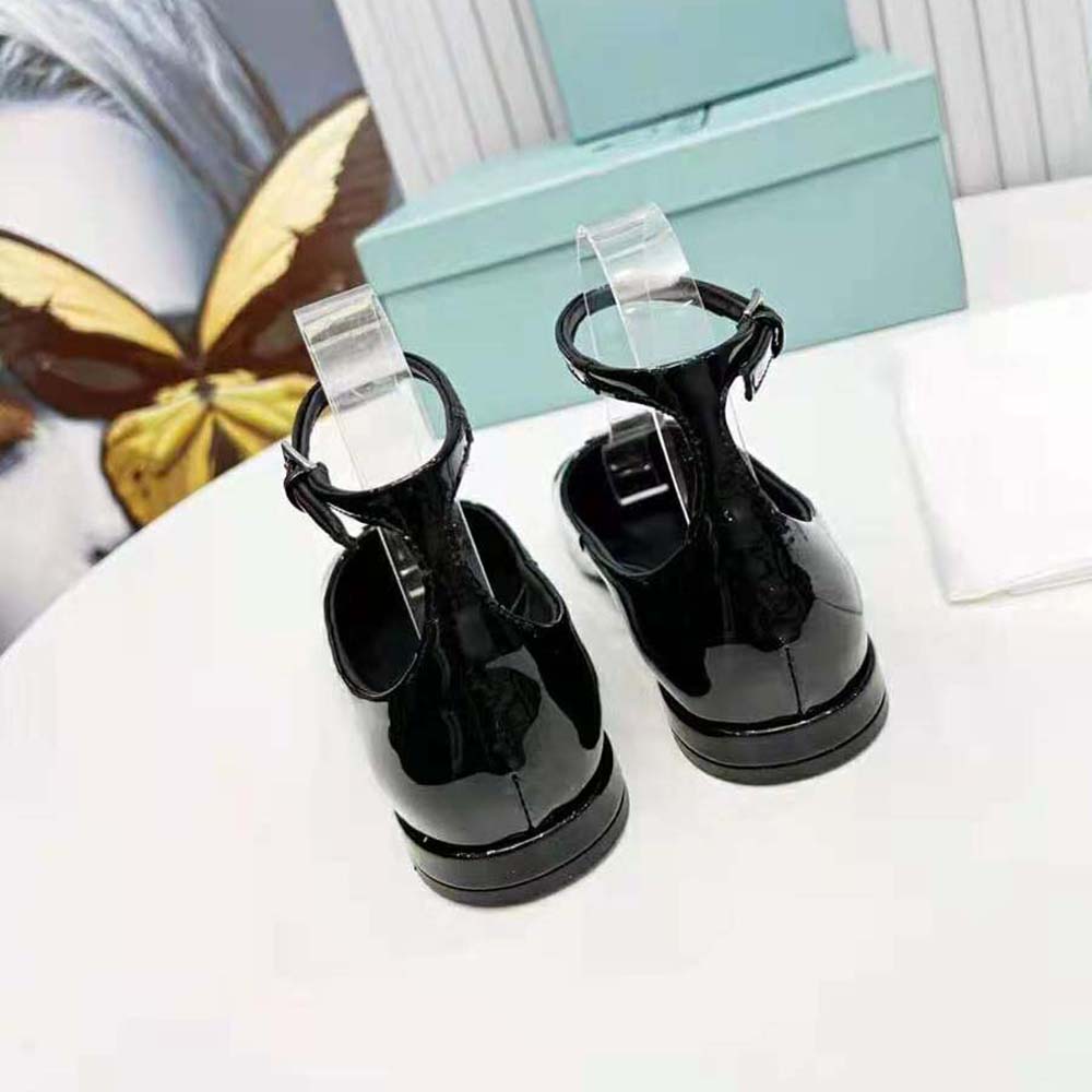 Prada Women Patent Leather Ballerinas-Black 9 Prada Women Patent Leather Ballerinas-Black - Image 9