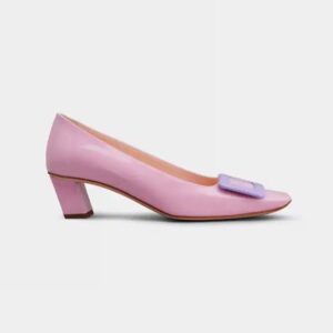 Roger Vivier Women Patent Leather Belle Vivier Pumps-Purple