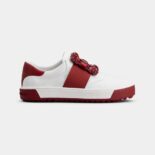 Roger Vivier Women Very Vivier Strass Buckle Sneakers in Leather-Red