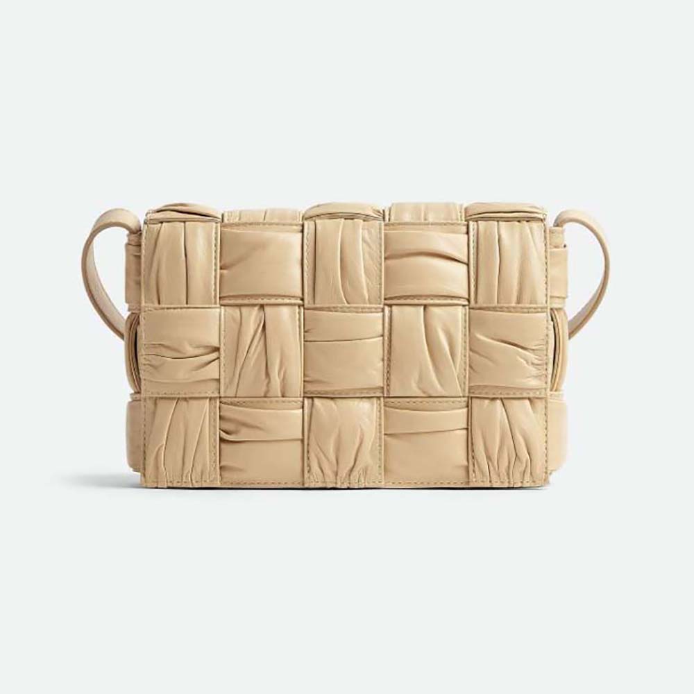 Bottega Veneta Women Cassette Foulard Intreccio Leather Cross-Body Bag ...