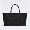 Bottega Veneta Women Medium Cabat Leather Tote Bag with Detachable Strap-Black 12 Bottega Veneta Women Medium Cabat Leather Tote Bag with Detachable Strap-Black