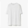 Burberry Women Embroidered Oak Leaf Crest Cotton T-shirt-White