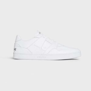 Celine Men CT-04 Celine Trainer Low Lace-up Sneaker in Calfskin-White