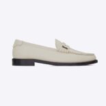 Celine Women Le Loafer Penny Slippers in Smooth Leather-White