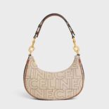 Celine Women Medium Ava Strap Bag in Textile with Celine All-Over Print