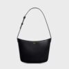 Celine Women Medium Celine Croque Bag in Shiny Calfskin-Black
