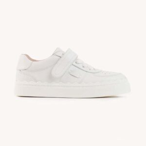 Chloe Women Lauren Sneaker with Strap-White
