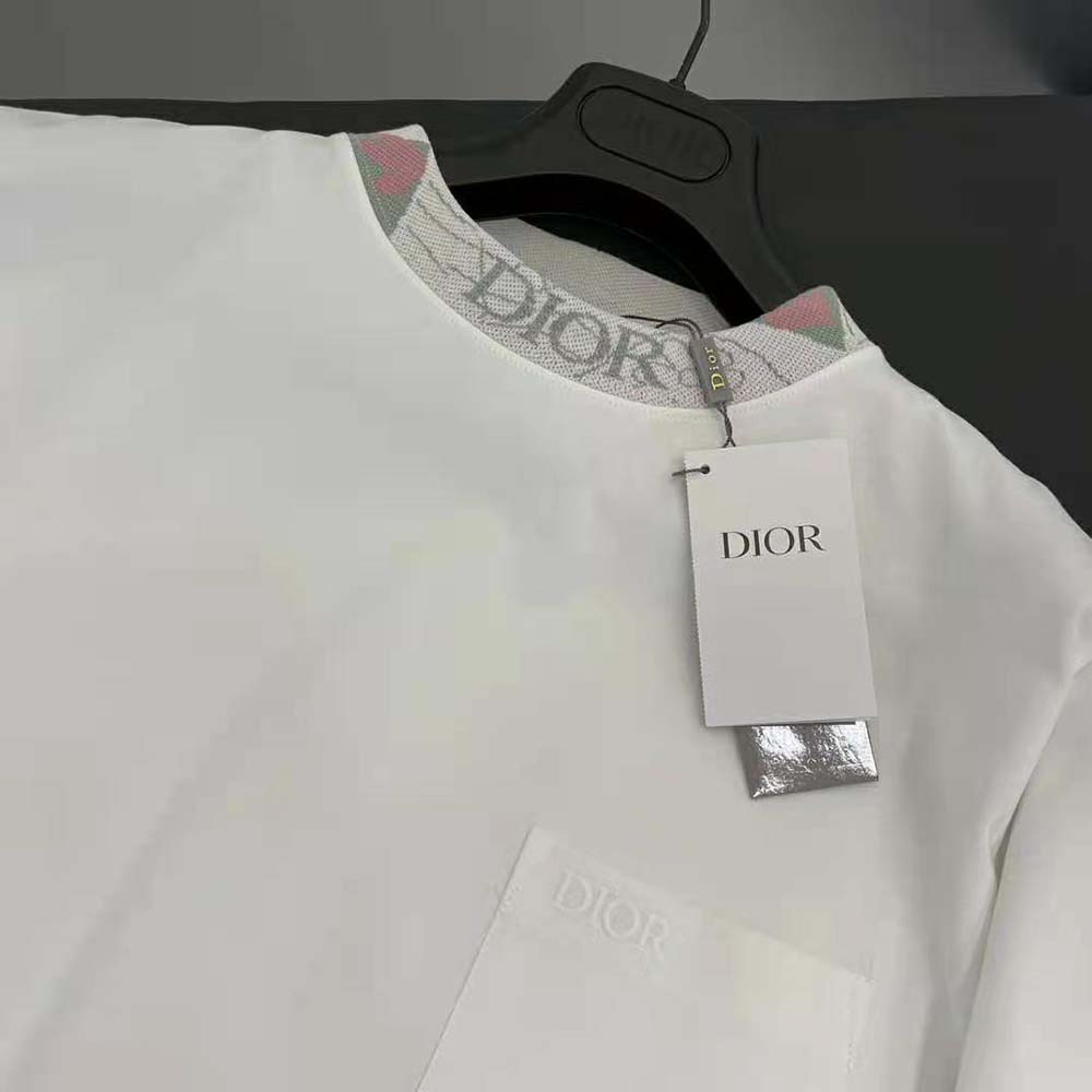 Dior Men Dior and Duncan Grant and Charleston Relaxed-Fit T-shirt White  Cotton Jersey