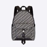 Dior Men Explorer Backpack Beige and Black Dior Oblique Jacquard