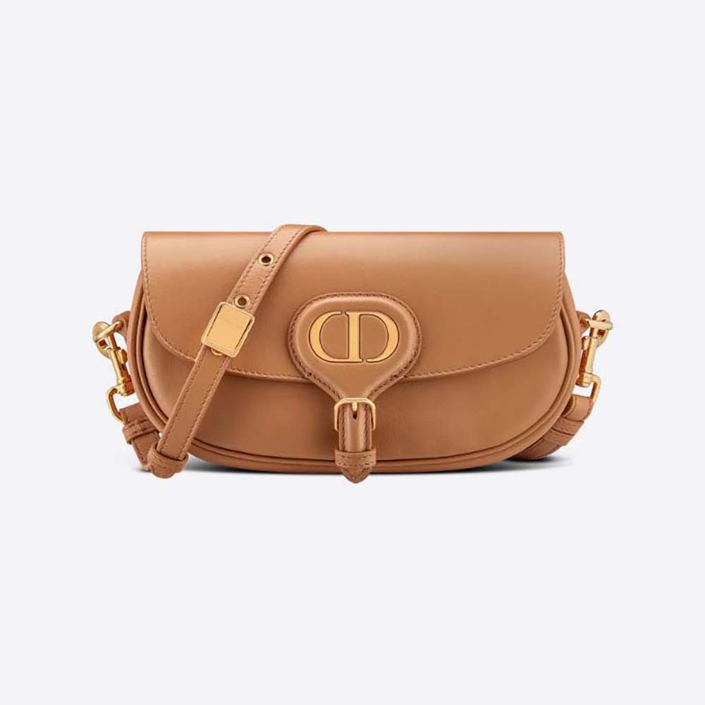 Medium Dior Bobby Bag Latte Box Calfskin