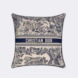 Dior Women Square Pillow Blue Toile de Jouy