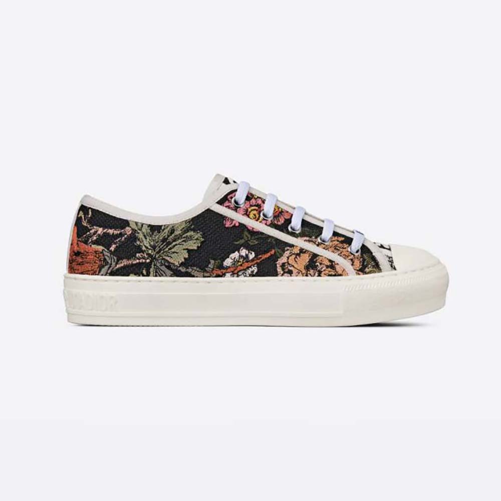 Dior Women Walk'N'Dior Sneaker Black Multicolor Cotton with Dior Jardin ...