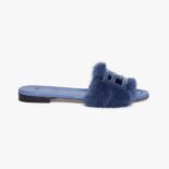 Fendi Women Baguette Blue Mink Slides