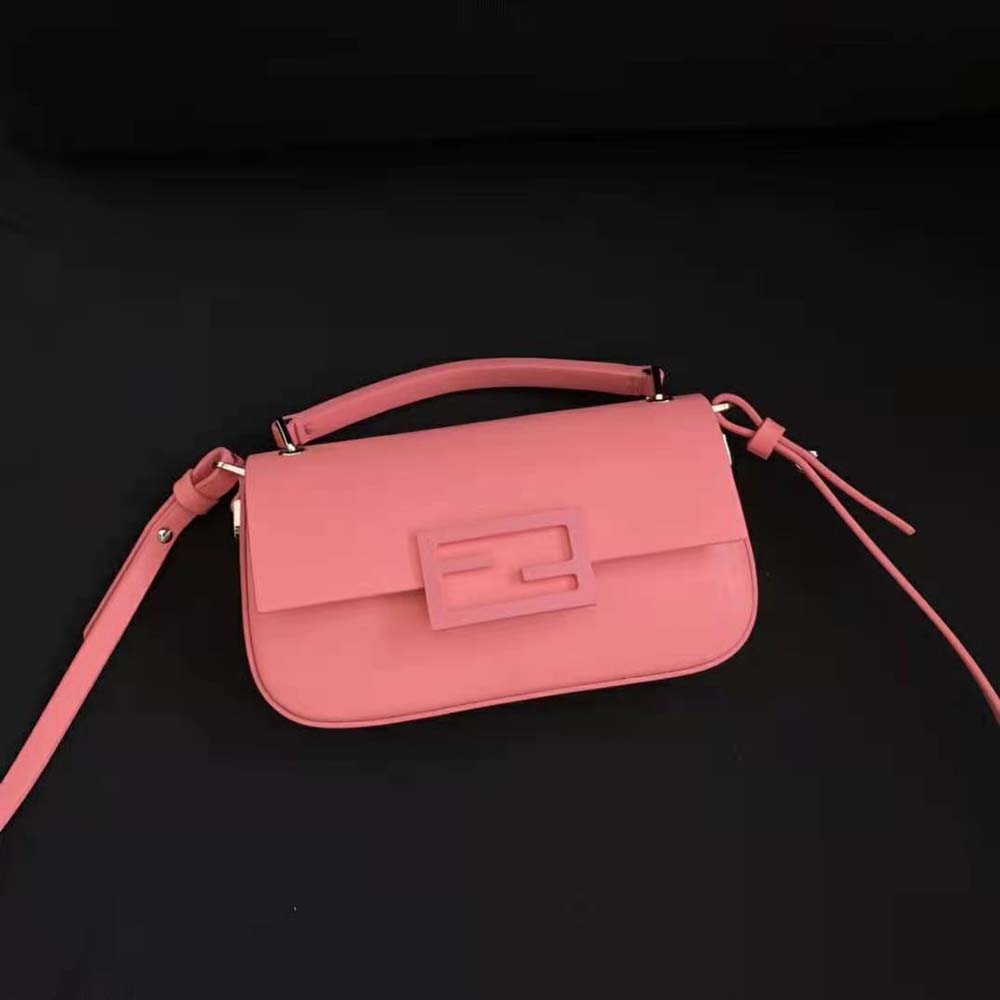 Fendi Women Baguette Phone Pouch Pink Patent Leather Pouch 2 Fendi Women Baguette Phone Pouch Pink Patent Leather Pouch - Image 2
