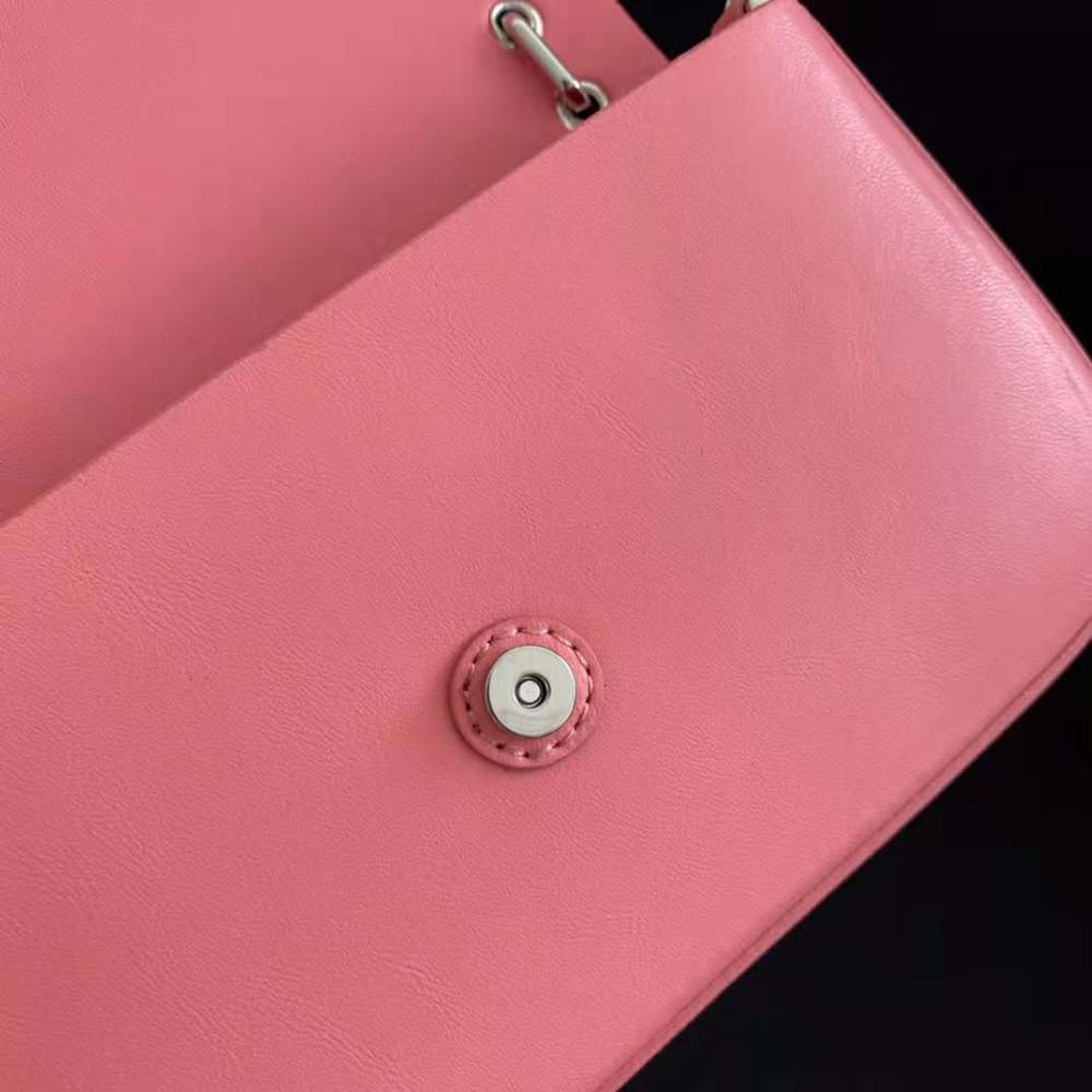 Fendi Women Baguette Phone Pouch Pink Patent Leather Pouch 9 Fendi Women Baguette Phone Pouch Pink Patent Leather Pouch - Image 9