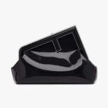 Fendi Women First Midi Black Patent Leather Bag