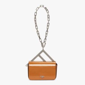 Fendi Women Nano Bag F Brown Leather Mini-Bag