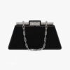 Fendi Women Peekaboo Cut Medium Black Leather Bag