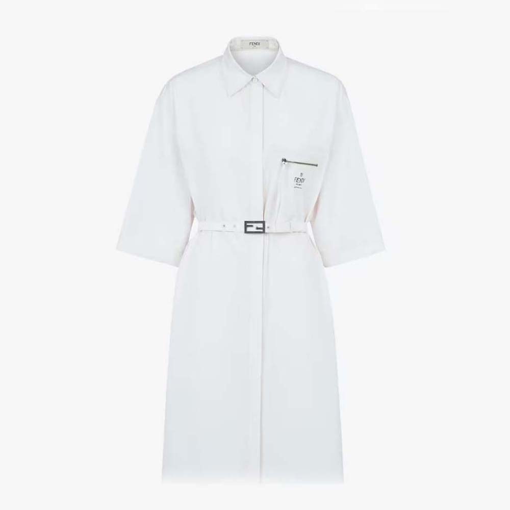 Fendi 25 Dress Blue Cotton
