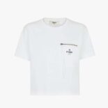 Fendi Women White Jersey T-shirt